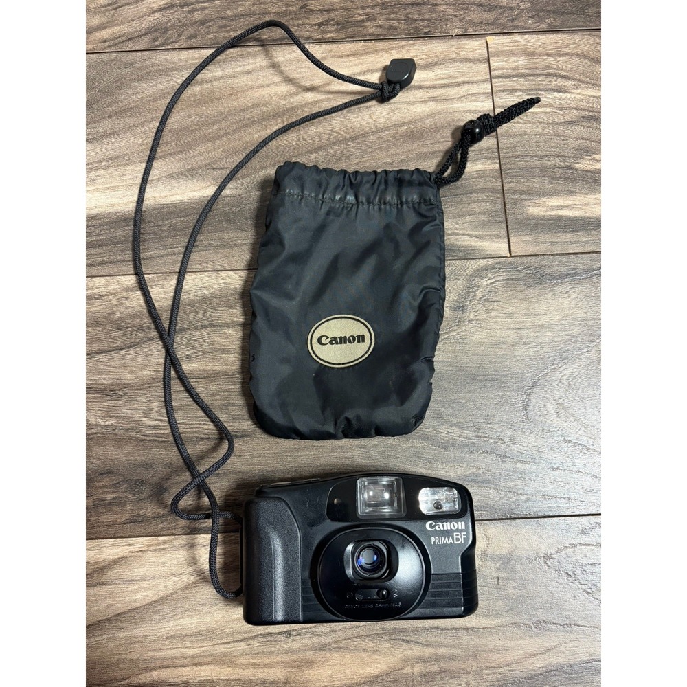 Vintage Canon Prima BF film camera and Case - Tested And Working